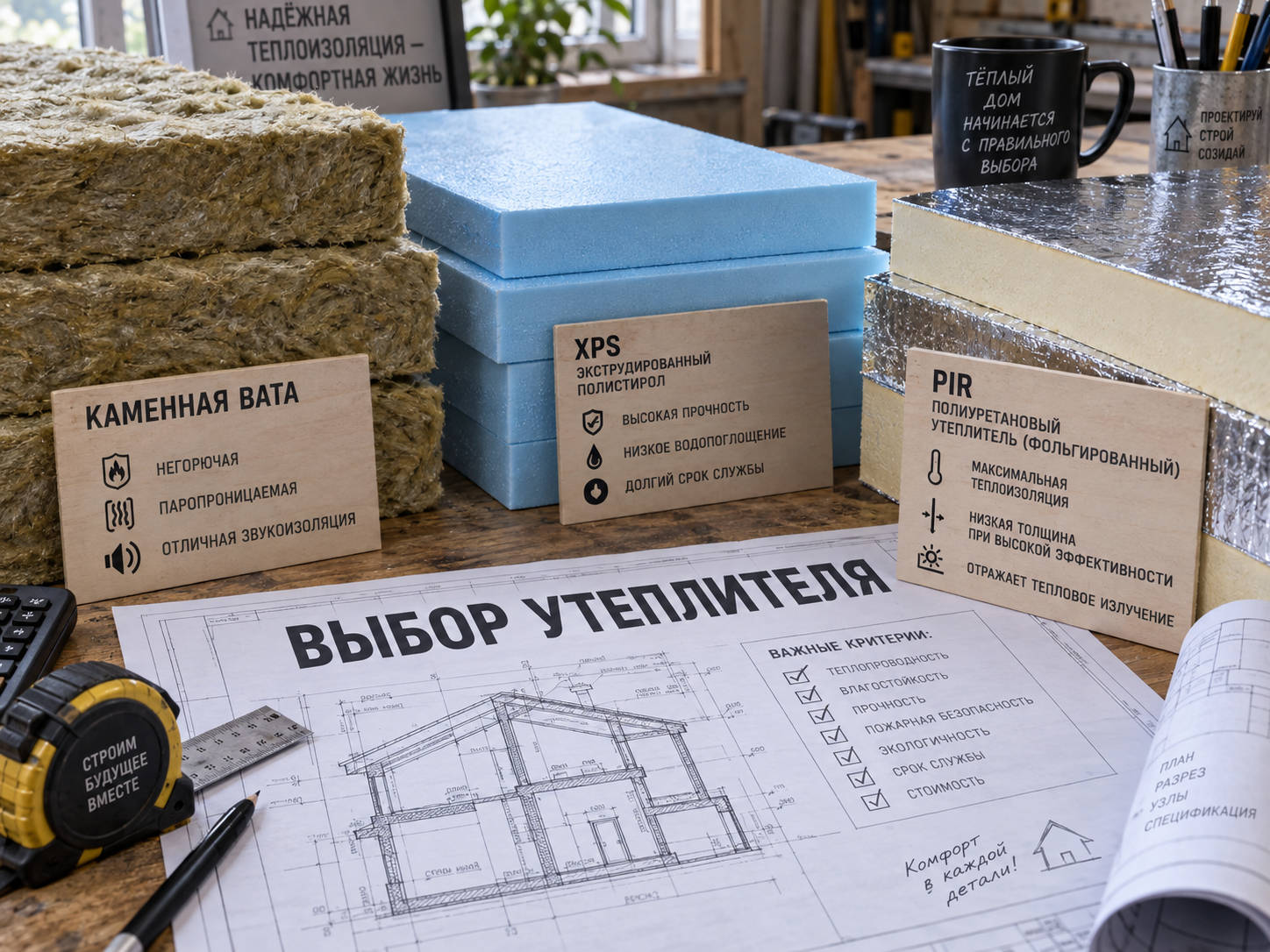 Выбор утеплителя для блок-контейнера: минвата, ЭППС, PIR